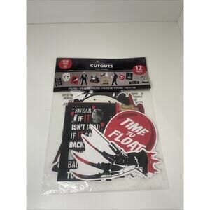 Horror Villain 12pcs Party Cut Outs Decorations Freddy Kruger IT Jason Halloween